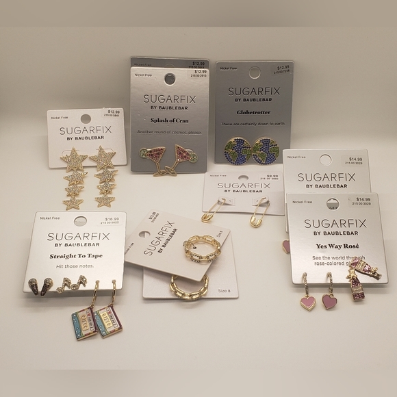 Orecchini A Dropp SUGARFIX By BaubleBar Mr & Mrs Babbo Natale - Multicolore, Nickel-Free
